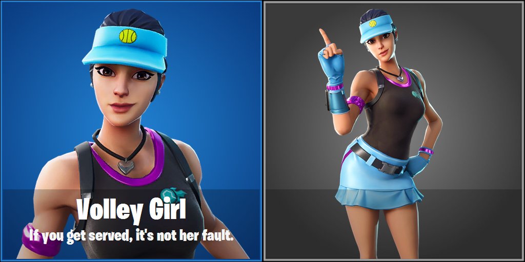 Fortnite, Volley Girl, tenis kostümü, tenis, kostüm, skin, tenis skini, fortnite skin