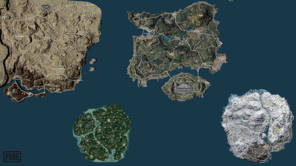 PUBG, miramar, sanhok, vikendi