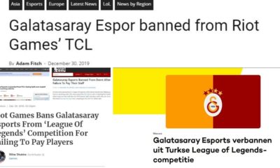 Riot Games'in Galatasaray Espor Kararı Uluslararası Medyada