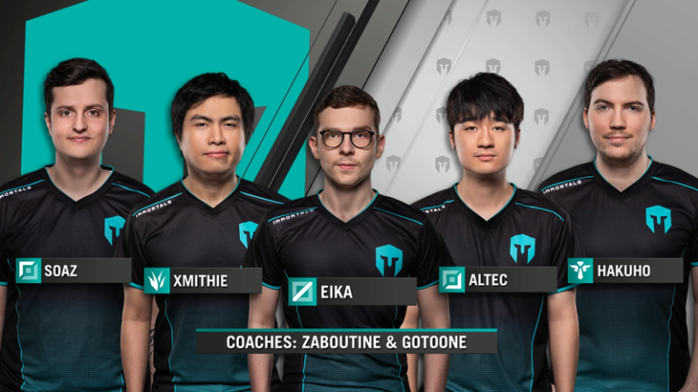 Immortals 2020 Roster