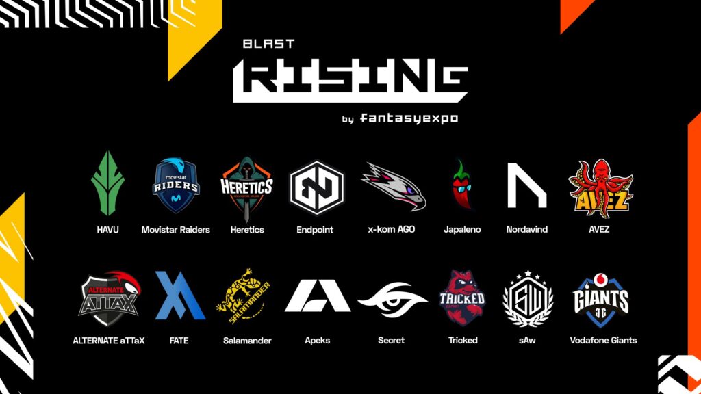 BLAST Rising 2020'ye davet edilen takımlar açıklandı!