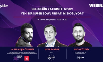 Insider, "Geleceğin Yatırımı E-Spor" Webinar'ı düzenleyecek