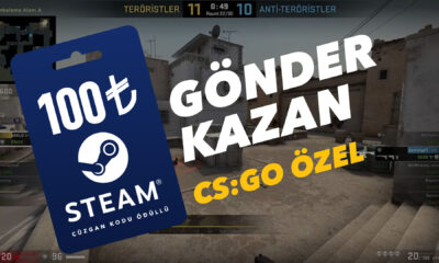 100 TL Steam Cüzdan Kodu Ödüllü GÖNDER KAZAN CS:GO ÖZEL