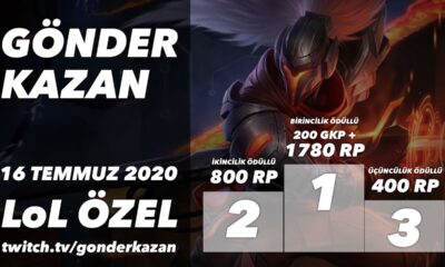 Gönder Kazan'da Bu Akşam: Toplam Ödül 2980 RP + 200 GKP