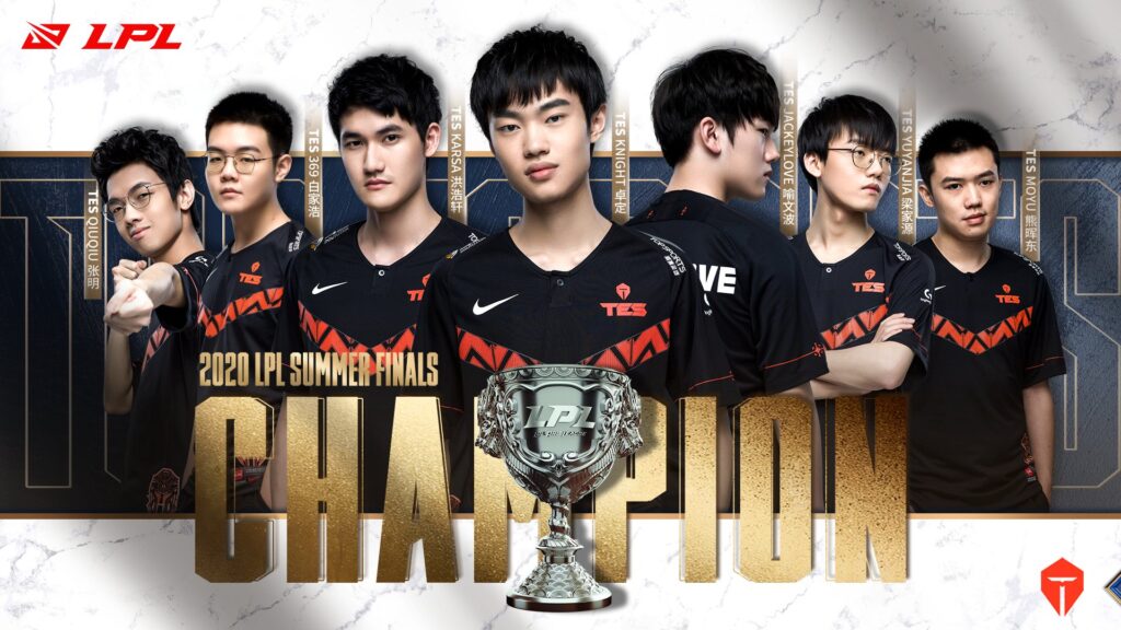 2020 lpl summer split champion tes