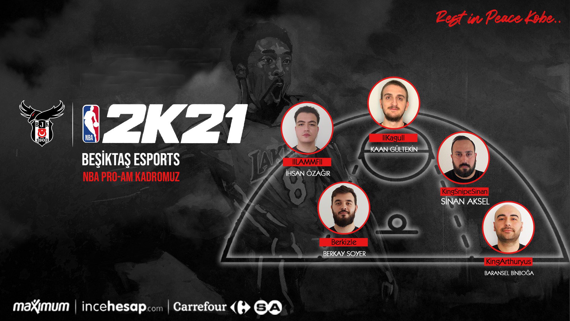 Beşiktaş Esports, NBA 2K21 Pro-Am takımını duyurdu