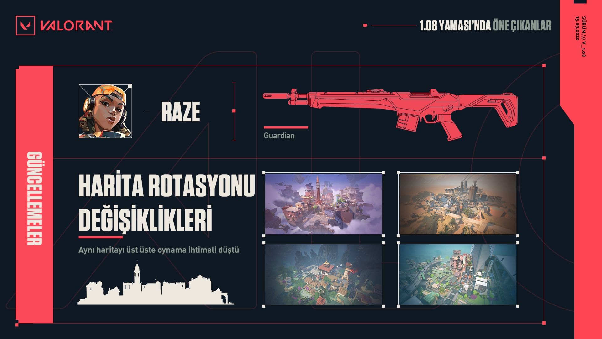 VALORANT 1.08 Yama Notları: Raze'e güncelleme geldi