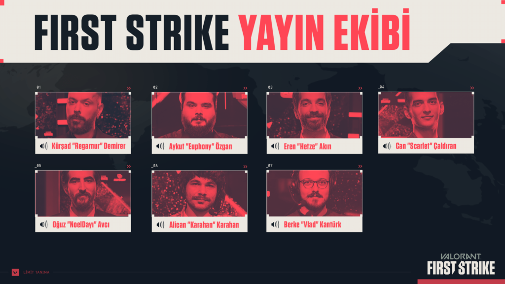 First Strike yayın ekibi