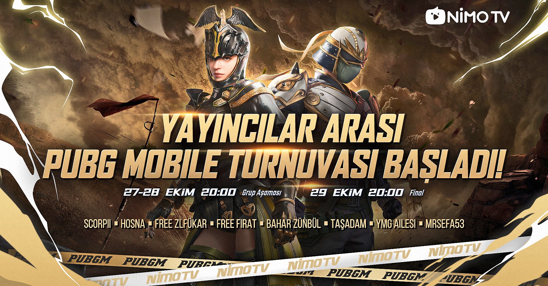 yayıncılar arası PUBG Mobile