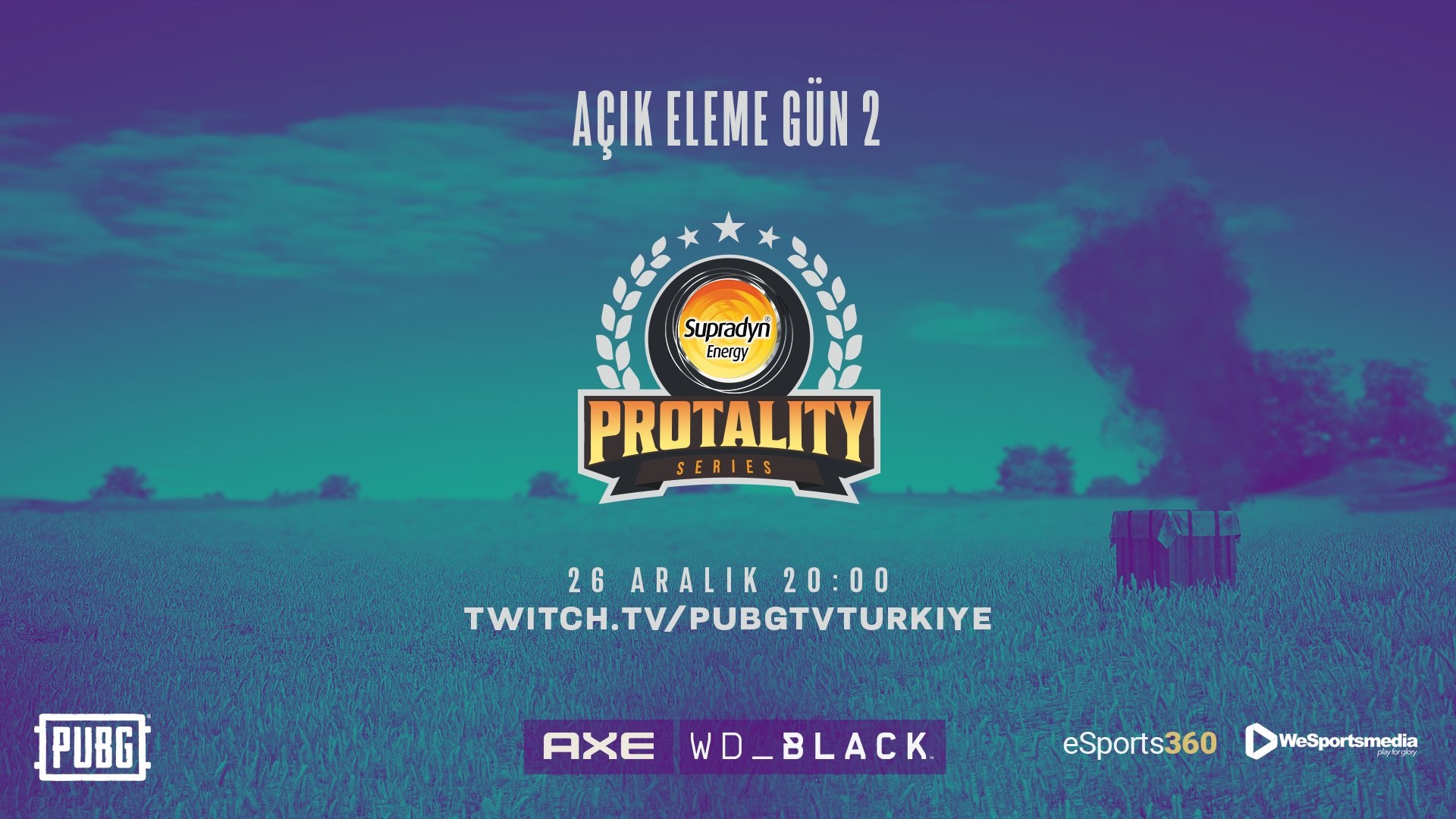 Supradyn Energy PUBG Protality Series Açık Eleme 2. gün karşılaşmaları başlıyor!