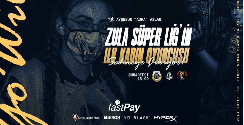 Zula Süper Lig ilk kadın oyuncusu