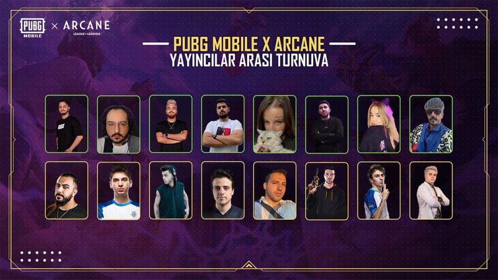 PUBG Mobile x Arcane iş birliği ile popüler yayıncılar bir araya geldi