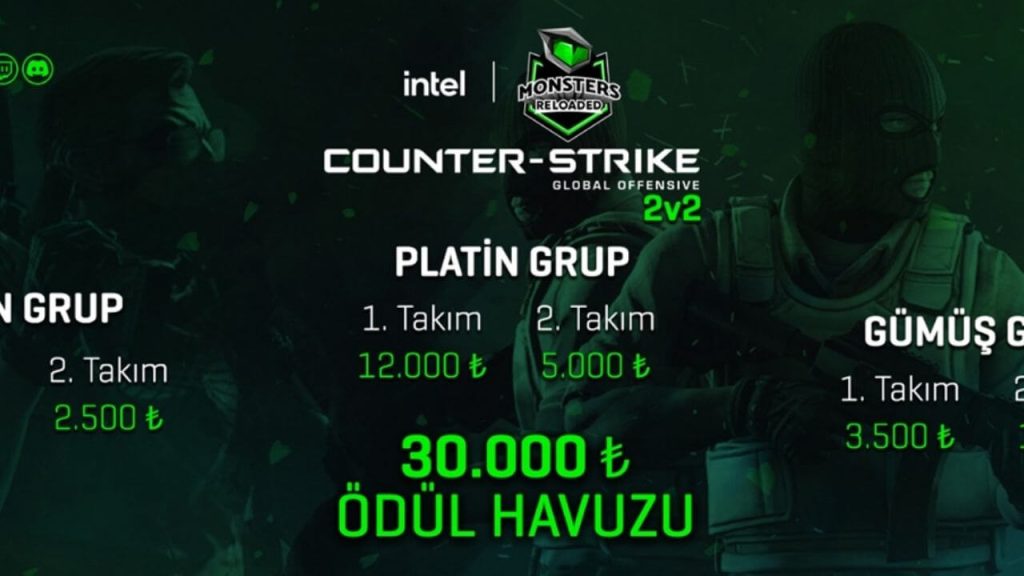 Intel Monsters Reloaded 2v2 CS:GO turnuvasında gümüş grubu finalleri de tamamlandı