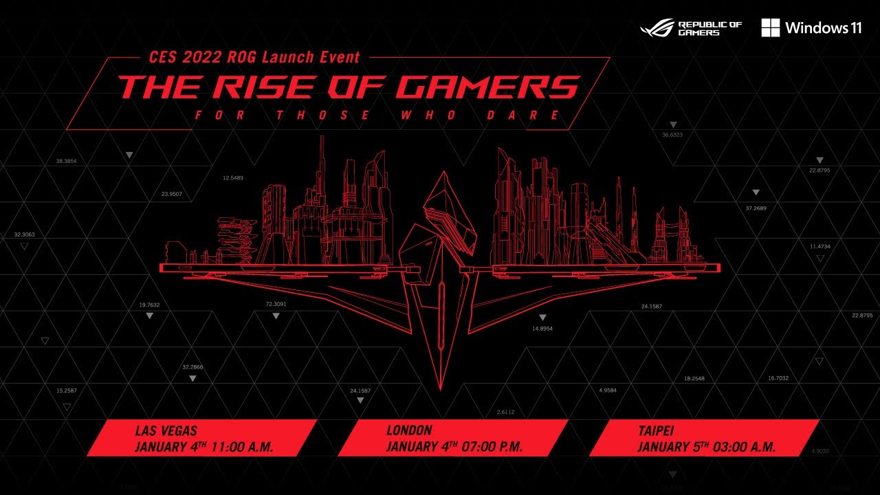 Republic of Gamers CES 2022 fuarı lansmanı için geri sayım başladı