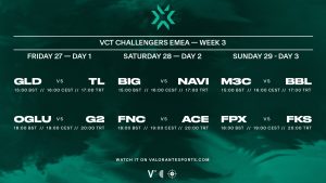 VCT 2022: EMEA Aşama 2 Challengers, 3. hafta karşılaşmaları ile devam ediyor