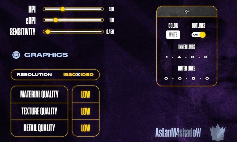 BBL Esports AsLanM4shadoW crosshair