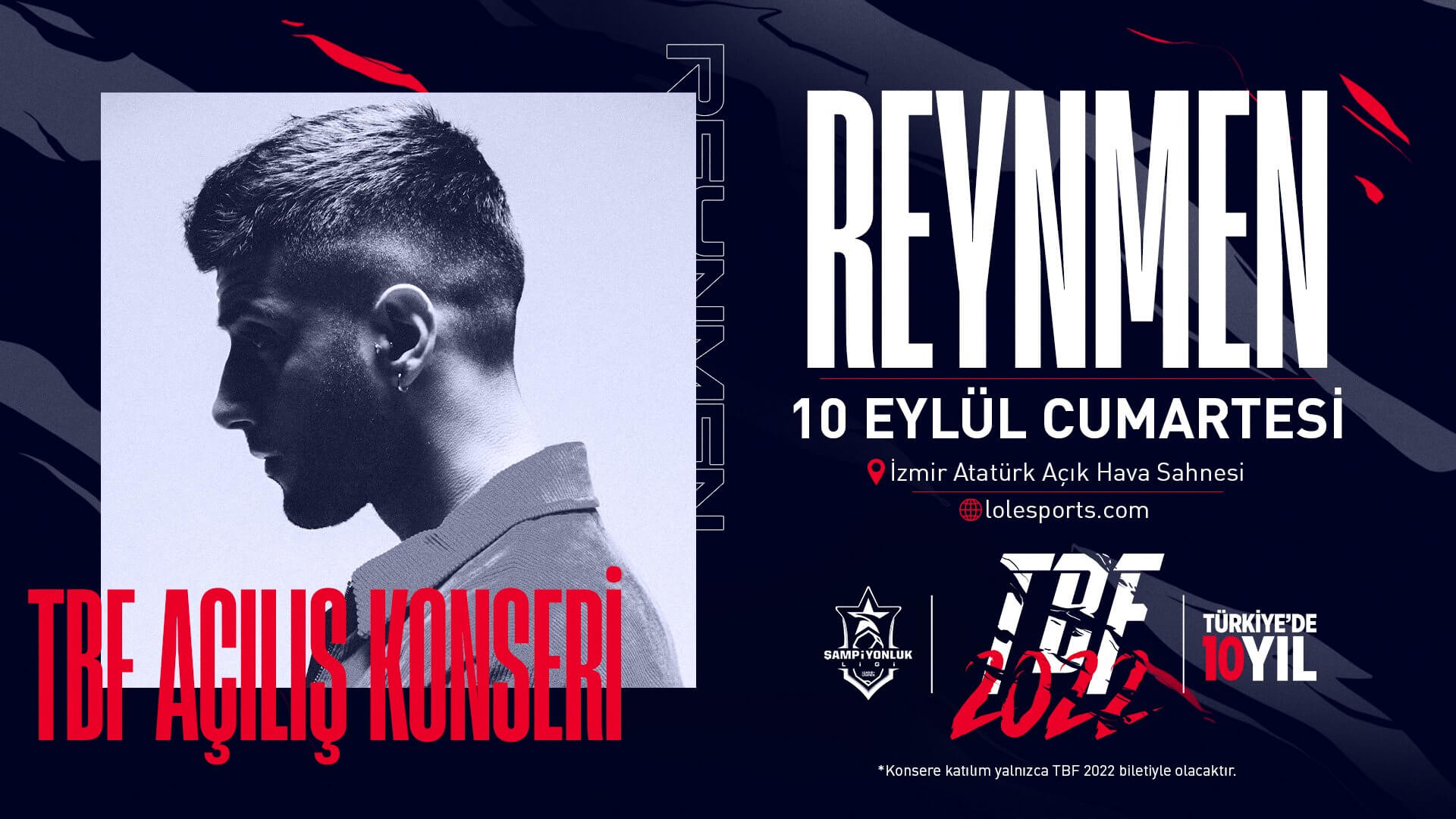 TBF 2022 açılış konserinde bu yıl Reynmen sahne alacak!