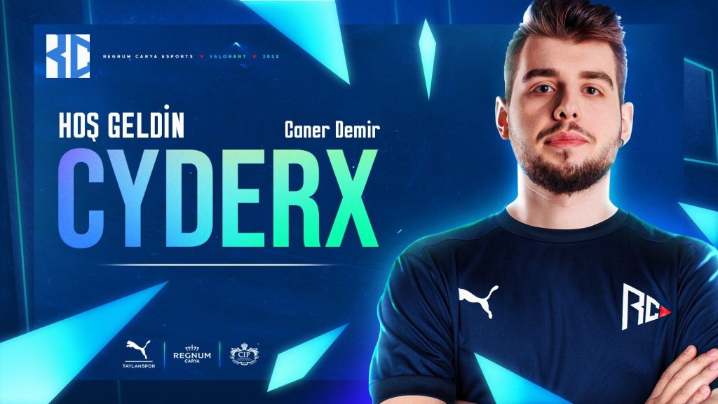 Caner "CyderX" Demir, Regnum Carya Esports VALORANT takımına katıldı