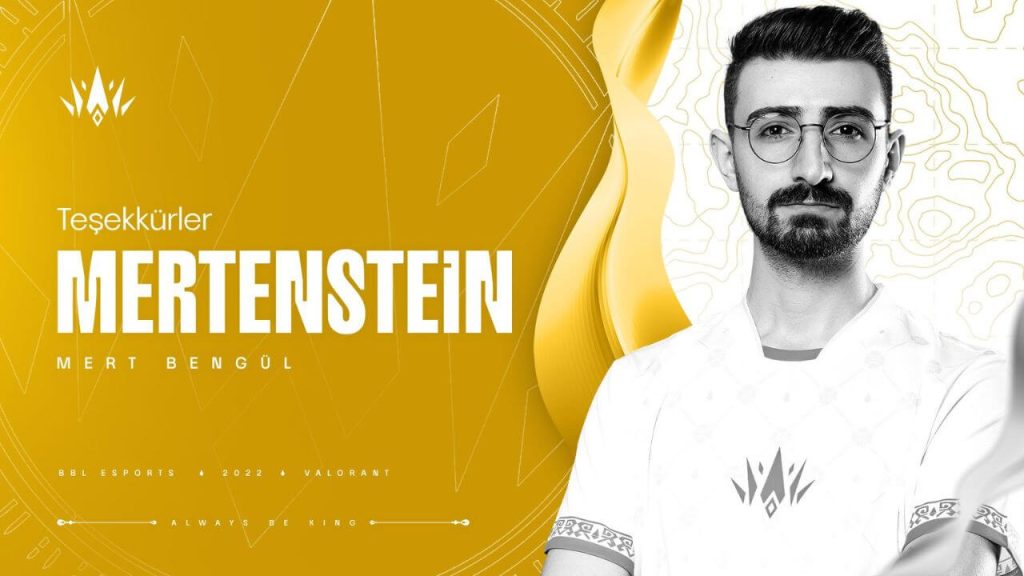 BBL Esports forması giyen Mertenstein ile yollar ayrıldı