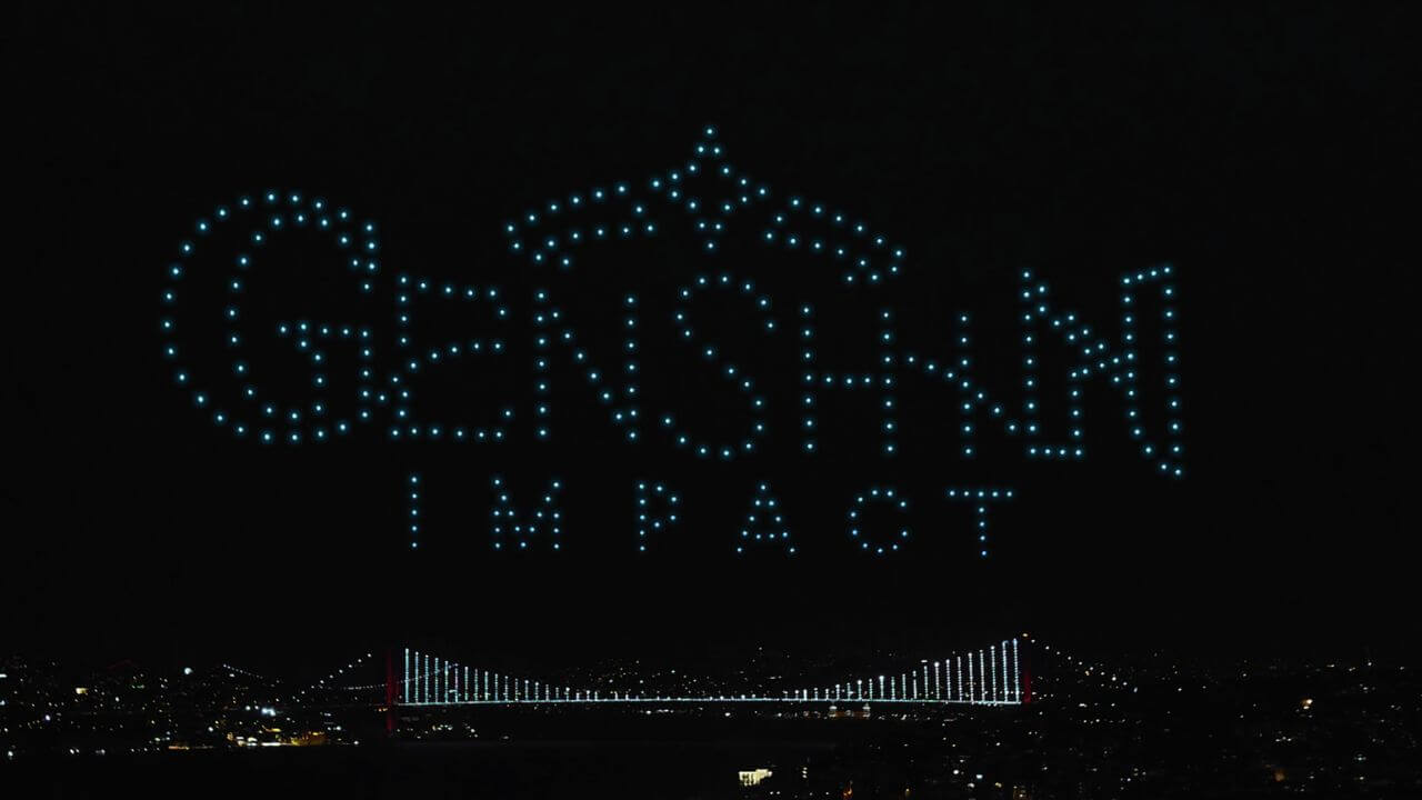 Genshin Impact Türkçe dil desteği Drone ışık gösterisiyle kutladı