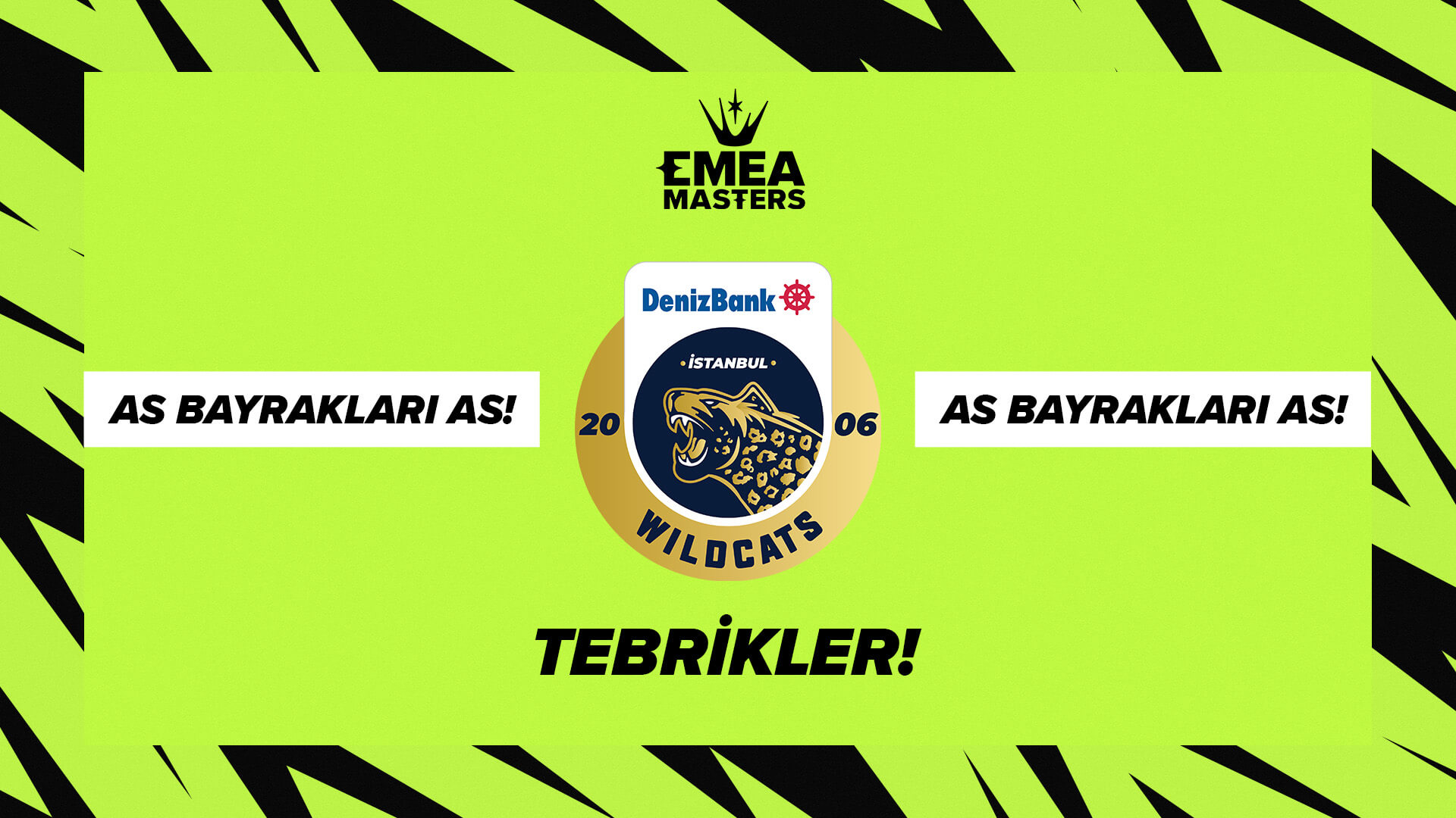 DenizBank İstanbul Wildcats, EMEA Masters 2023 Bahar Mevsimi şampiyonu!