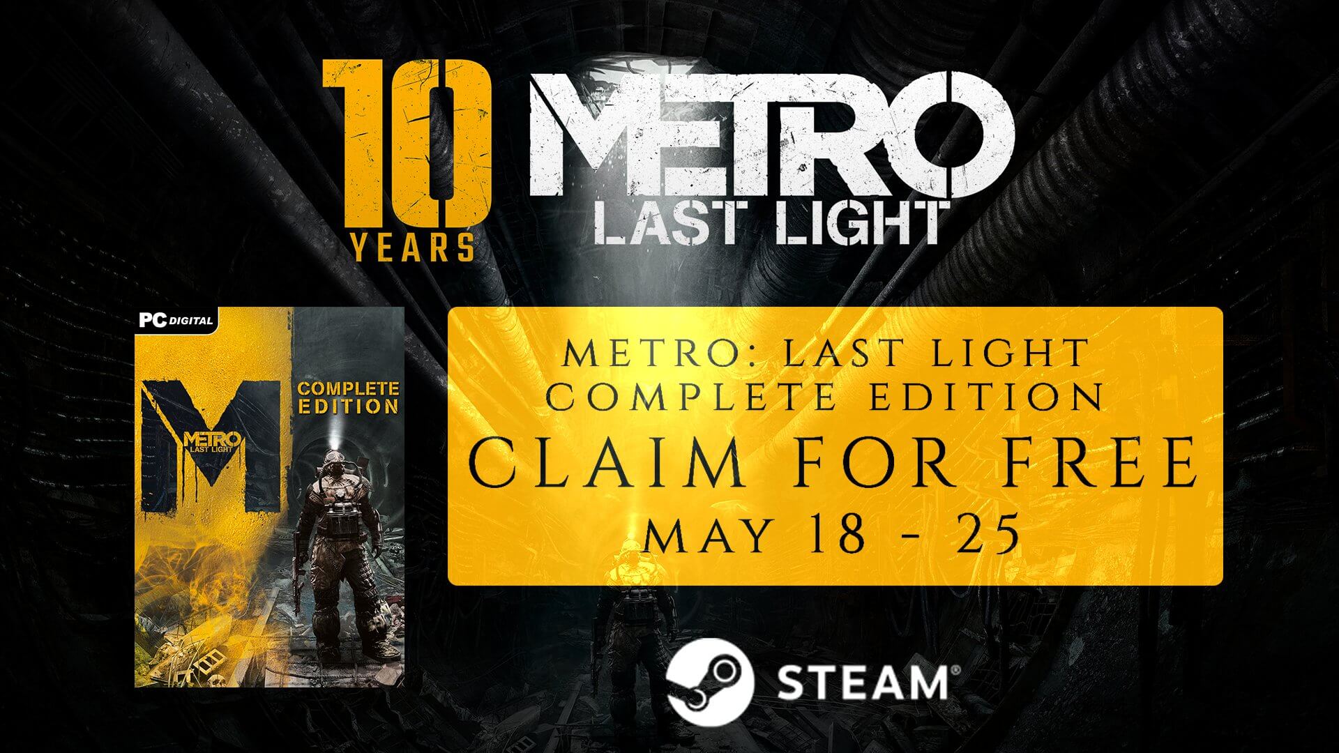 Kaçırmayın! Metro: Last Light Complete Edition ücretsiz olacak
