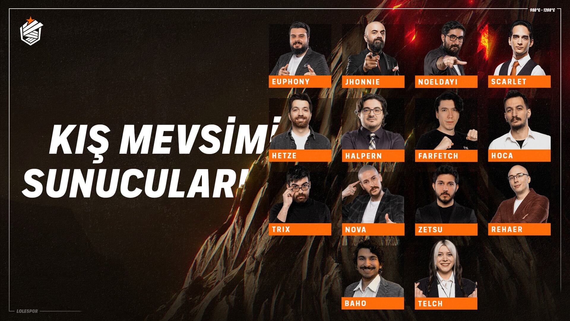 Şampiyonluk Ligi 2024 Kış Mevsimi sunucuları tanıtıldı