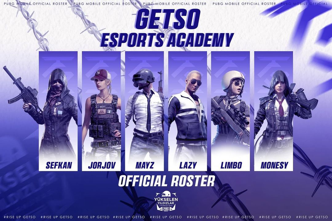 Getso Esports Academy takımı PUBG Mobile Yükselen Yıldızlar 4. Sezon turnuvasında mücadele edecek