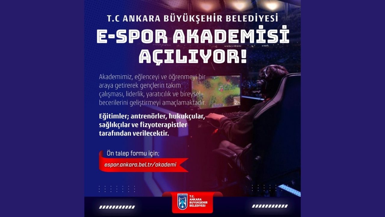 Ankara Büyükşehir Belediyesi E-Spor Akademisi açılıyor