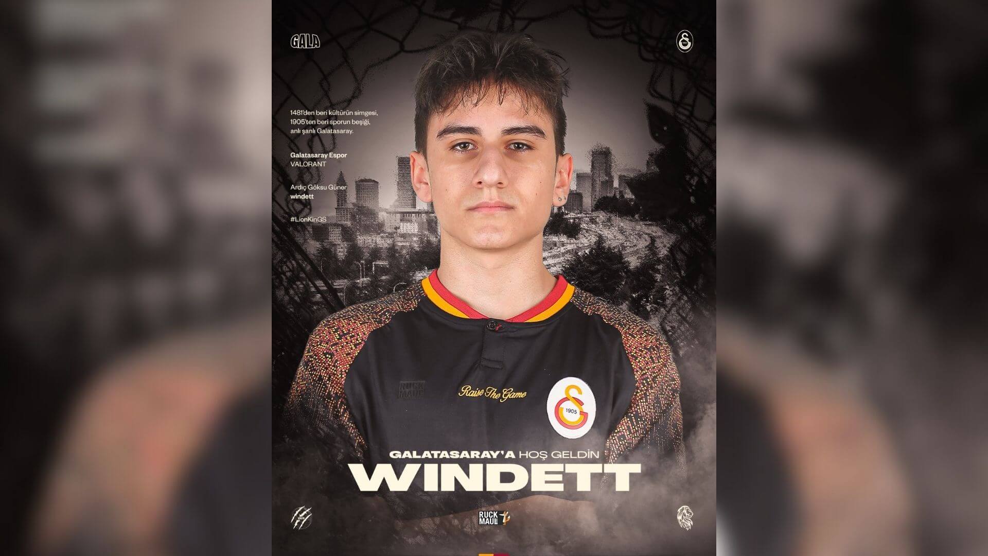 windett, Galatasaray Espor VALORANT takımına dahil oldu