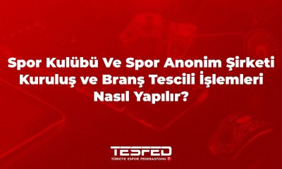 Espor Takımı, Spor Kulübü ve Spor Anonim Şirketi Nasıl Kurulur? TESFED anlatıyor!