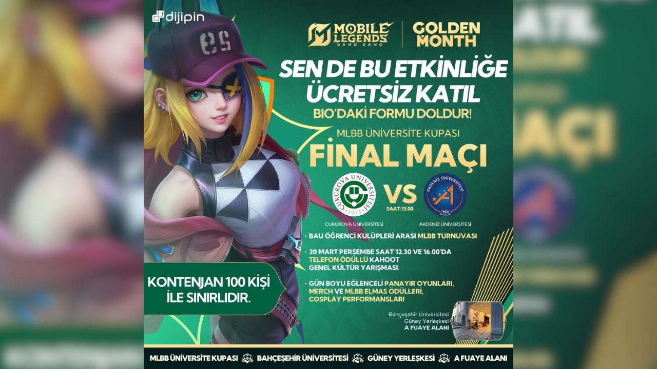 Mobile Legends Üniversite Kupası Finali Bahçeşehir Üniversitesi'nde!