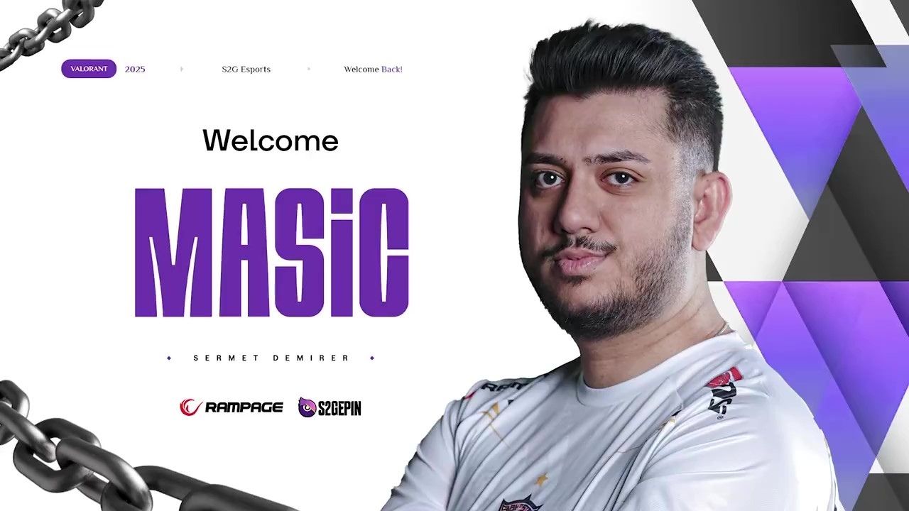 S2G Esports VALORANT takımı Sermet "Masic" Demirer’e hoş geldin dedi