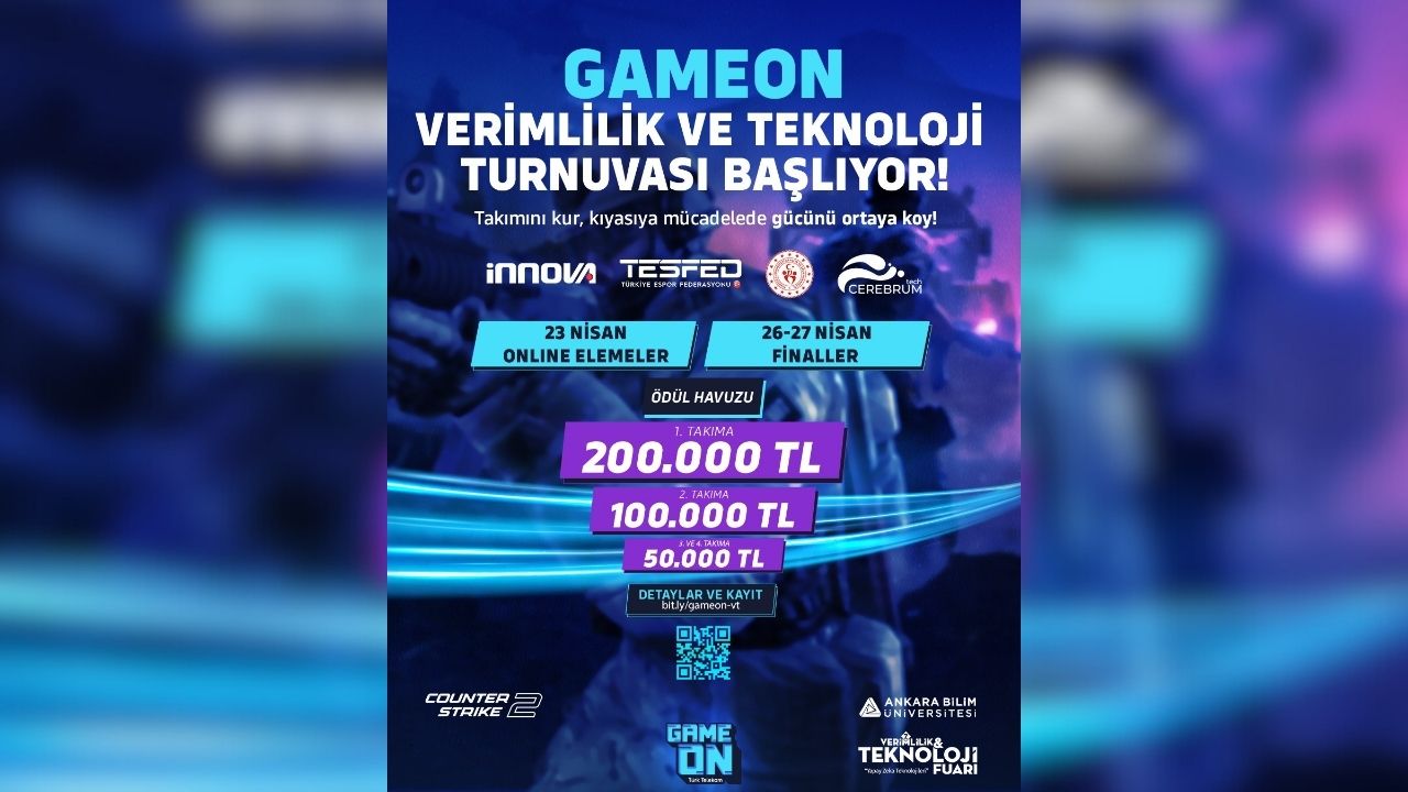 GameOn Verimlilik ve Teknoloji Turnuvası şampiyonu PCIFIC Espor oldu!