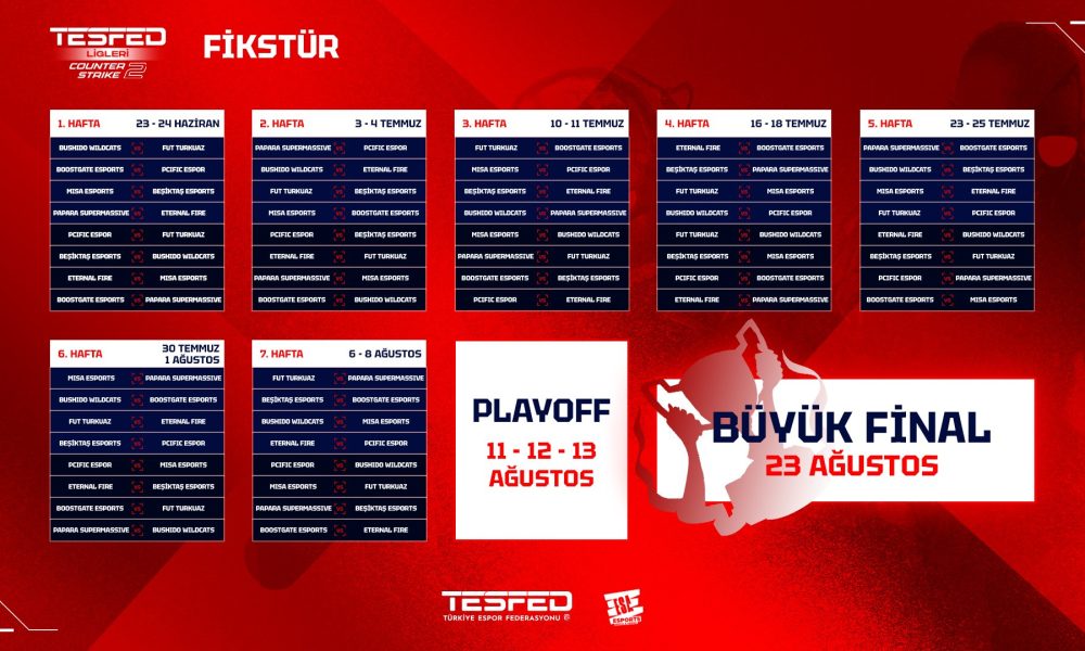 TESFED CS2 Ligi fikstürü açıklandı! İşte ilk hafta maçları